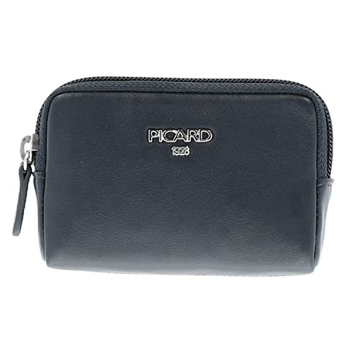 Picard Damskie etui na klucze Bingo 8976 ze skóry bydlęcej z zamkiem błyskawicznym w kolorze oceanu, 11 x 7 x 3 cm, 8976342023, Ozean, jeden rozmiar, Etui na klucze
