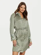 Sukienki - Guess Sukienka koszulowa W5RK40 WF1T2 Zielony Regular Fit - miniaturka - grafika 1