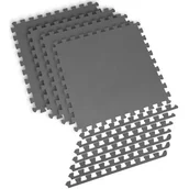 Maty do ćwiczeń - Mata pod sprzęt fitness SPOKEY Scrab 943068 (122 x 122) Szary - miniaturka - grafika 1