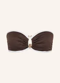 Stroje kąpielowe - Seafolly Góra Od Bikini Bandeau Beach Bound braun - miniaturka - grafika 1