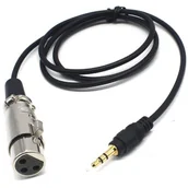 Inne akcesoria audio-wideo - Mozos XLR MiniJack 3.5 mm Czarny MCABLE-XLR MCABLE-XLR - miniaturka - grafika 1