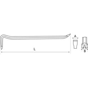 Łom nieiskrzący AL-BR 22x760 mm BAHCO - Łomy i kilofy - miniaturka - grafika 5