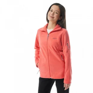 Damski polar rozpinany Columbia Fast Trek II Jacket - łososiowy - COLUMBIA - Koszulki sportowe damskie - miniaturka - grafika 1