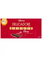 Bombonierki i czekoladki - Czekoladki Delicadore Mleczne Batoniki z Nadzieniem Cherry Sherry Likier Baron 200G - miniaturka - grafika 1