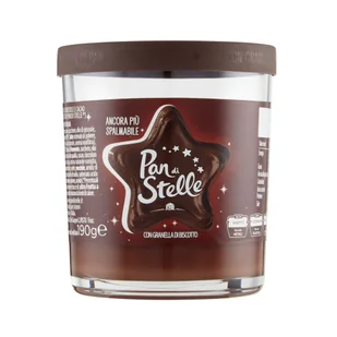 Kakaowo- orzechowy włoski krem z kruszonymi ciasteczkami Pan Di Stelle, 190g - Cukierki Kakaowo- orzechowy włoski krem z kruszonymi ciasteczkami Pan Di Stelle, 190g - Cukierki - miniaturka - grafika 1