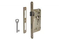 Zamki i wkładki - Zamek zastawkowy LOB YETI 72/55 lewy ocynk żółty z zaczepem, czoło 235 mm - miniaturka - grafika 1