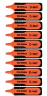 Zakreślacze - Donau Zakreślacz D-Text Pomarańczowy 10 sztuk - miniaturka - grafika 1