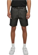 Spodenki damskie - Urban Classics Męskie szorty Denim Bermudy Shorts Jet Black 44, Jet Black, 44 - miniaturka - grafika 1