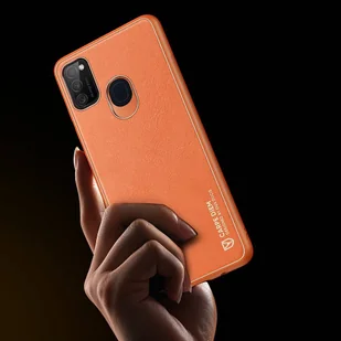 Dux Ducis Yolo eleganckie etui pokrowiec ze skóry ekologicznej Samsung Galaxy M30s pomarańczowy - Etui i futerały do telefonów - miniaturka - grafika 9