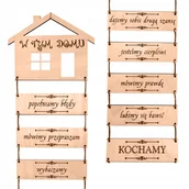Dekoracje domu - W tym domu, grawerowana dekoracja ze sklejki - miniaturka - grafika 1