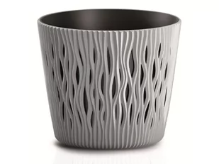 Prosperplast SANDY ROUND Doniczka 18,9 cm, szary DSR190 - Donice - miniaturka - grafika 1