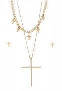 Zestawy biżuterii dla kobiet - Naszyjnik z krzyżem i sztyftami - miniaturka - grafika 1
