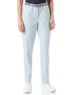 Tommy Hilfiger Damskie spodnie chinosy Hailey Slim Co Tencel, Niebieski bryzowy, 44W - Spodnie damskie - miniaturka - grafika 1