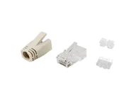 Adaptery i przejściówki - Equip 121176 wtyczka RJ-45 Przezroczysty, Biały - miniaturka - grafika 1