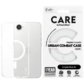 Etui i futerały do telefonów - Etui CARE by PanzerGlass Flagship Urban Combat White MagSafe do iPhone 16e przezroczysty - miniaturka - grafika 1