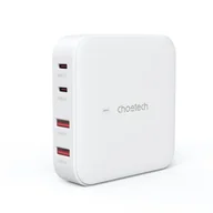 Ładowarki do telefonów - Choetech szybka ładowarka sieciowa GaN 100W 2x USB-A / 2x USB-C - miniaturka - grafika 1