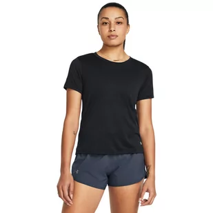 Damska koszulka do biegania Under Armour UA Streaker Splatter SS - czarna - UNDER ARMOUR - Koszulki sportowe damskie - miniaturka - grafika 1