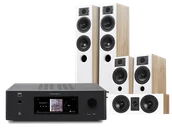 Kino domowe - T758 V3i (czarny) + Diva 5 (dąb) + Diva 3 (cdąb) + Diva 7 (dąb) - miniaturka - grafika 1