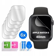 Akcesoria do smartwatchy - FOLIA do Apple Watch 5 40mm HYDROŻELOWA OCHRONNA na ekran 3D 6 sztuk - miniaturka - grafika 1