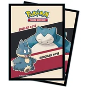Akcesoria do gier planszowych - Ultra Pro: Deck Protector Sleeves - Snorlax and Munchlax 65 szt. - miniaturka - grafika 1