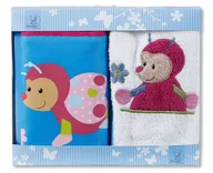 Okrycia kąpielowe dla dzieci - Zestaw dla niemowląt ręcznik kosmetyczka Sterntaler biedronka Katharina - miniaturka - grafika 1