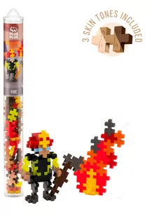 Plus- Plus, klocki, tuba Strażak- 100 elementów - Klocki - miniaturka - grafika 1