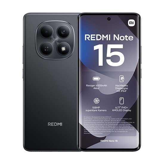 Xiaomi Redmi Note 15 4G 6/128GB Czarny