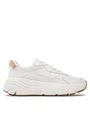 Sneakersy damskie - Geox Sneakersy D Diamanta D45UFB 085NF C1327 Biały - miniaturka - grafika 1