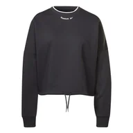 Bluzy damskie - Damska Bluza REEBOK RIE FLEECE CREW HT8049 – Czarny - miniaturka - grafika 1