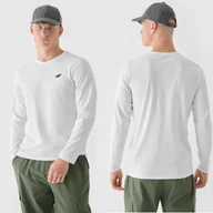 Koszulki męskie - LONGSLEEVE MĘSKI 4F 3XL KOSZULKA BLUZKA Z DŁUGIM RĘKAWEM TLONM375 AW24 - miniaturka - grafika 1