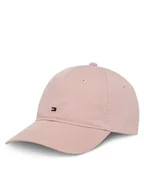 Czapki damskie - Tommy Hilfiger Czapka z daszkiem Essential Flag Soft Cap AW0AW17131 Różowy - miniaturka - grafika 1