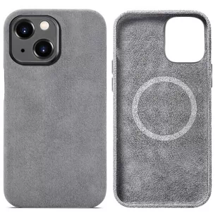 Sancore Alcantara MagSafe Case etui magnetyczne do iPhone 14 (Gray) - Etui i futerały do telefonów - miniaturka - grafika 1