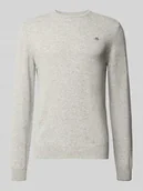 Swetry męskie - Sweter z dzianiny z prążkowanymi wykończeniami - miniaturka - grafika 1