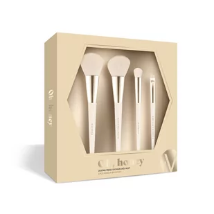 Inter Vion Oh Honey Makeup Brush zestaw pędzli do makijażu 4szt. - Pędzle do makijażu - miniaturka - grafika 1