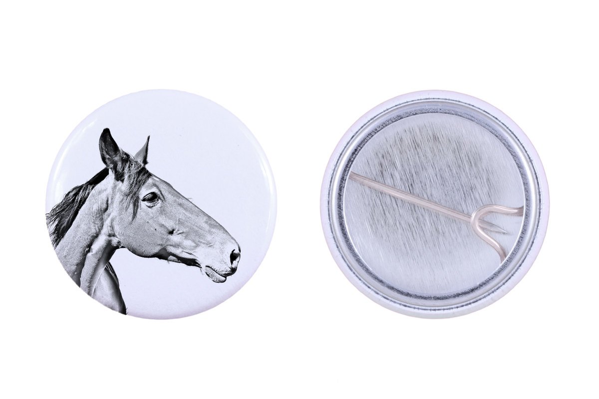 Australijski koń hodowlany - ozdoba koszuli, przypinka do torby, idealny prezent z możliwościa dodanie swojej grafiki marki Art-Dog