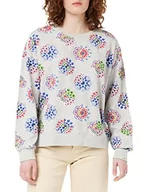 Bluzy damskie - Desigual Damska bluza dresowa legan, Czarny (Gris Vigore Claro 2042), 38 - miniaturka - grafika 1
