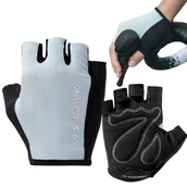 Rękawiczki rowerowe - Rękawiczki rowerowe Wozinsky WRR-02XL rozmiar XL - szare - miniaturka - grafika 1