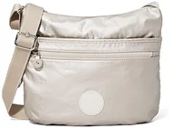 Torebki damskie - Kipling Damska sukienka Arto Crossbody, 29 x 26 x 4 cm (szer. x wys. x gł.), srebrny - srebrny (Metallic Glow). - 29x26x4 Centimeters (B x H x T) - miniaturka - grafika 1