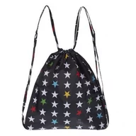 Plecaki worki - My Bag's, worek - plecak L My star's black - miniaturka - grafika 1