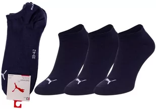 PUMA  SKARPETKI STOPKI 3 PARY NAVY 906807 27 - Rozmiar: 35-38 - Skarpetki damskie - miniaturka - grafika 1