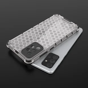 Honeycomb etui pancerny pokrowiec z żelową ramką Samsung Galaxy A72 4G czarny - Etui i futerały do telefonów - miniaturka - grafika 8