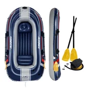 Zabawki do kąpieli - Bestway 61068 nadmuchiwana łodź i Raft 255 x 127 x 41 cm, ponton-zestaw, multicolor - miniaturka - grafika 1