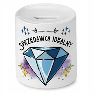 Skarbonki - Dla Sprzedawcy Skarbonka na Urodziny na Prezent` z Nadrukiem ze Zdjęciem + Opakowanie na prezent (wzór 03) - miniaturka - grafika 1