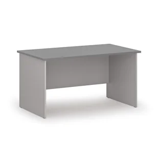 Biurko proste PRIMO GRAY, 1400 x 800 mm, szary/grafit - Biurka - miniaturka - grafika 1