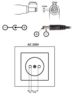 ZASILACZ 12V/3A/5.5 - Zasilacze i transformatory - miniaturka - grafika 1