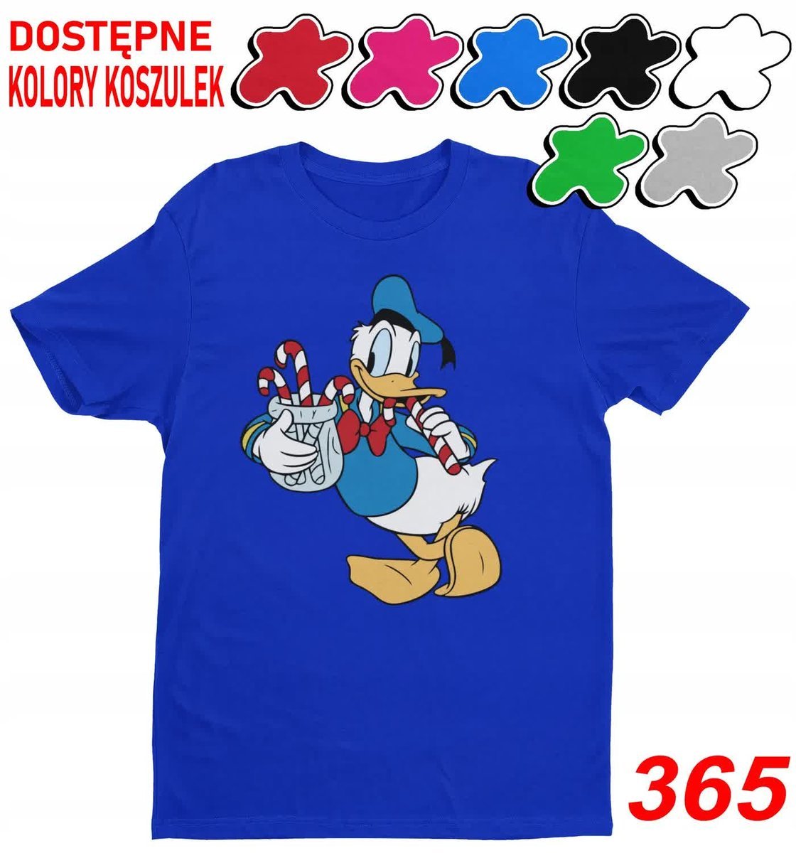 Dziecięca Koszulka Z Nadr.Święta Prezent Minnie Miki Pluto Kaczor-M 134-140