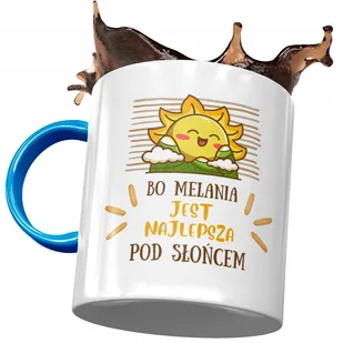 Kubek Błękitny Dla Melanii Żony Koleżanki Prezent z Nadrukiem ze Zdjęciem + Opakowanie na prezent (wzór 04) - Kubki Kubek Błękitny Dla Melanii Żony Koleżanki Prezent z Nadrukiem ze Zdjęciem + Opakowanie na prezent (wzór 04) - Kubki - miniaturka - grafika 1