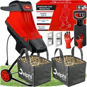 Rozdrabniacze do gałęzi - Delphi Tools ROZDRABNIACZ DO GAŁĘZI 45mm 3200W - miniaturka - grafika 1