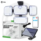 Wyposażenie miejsc publicznych - ISAJ LAMPA SOLARNA ULICZNA LED LI1 4w1 CZUJNIK RUCHU I ZMIERZCHU + PILOT - miniaturka - grafika 1