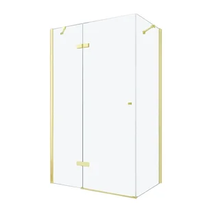 Mexen Roma kabina prysznicowa uchylna 100x70 cm, transparent, złoty - 854-100-070-50-00 - Kabiny prysznicowe - miniaturka - grafika 1